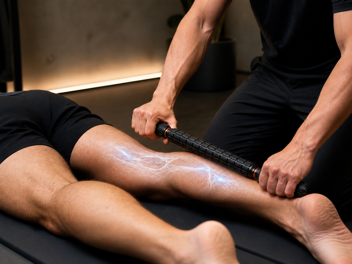 Visual representing connected movement lines and tissue glide