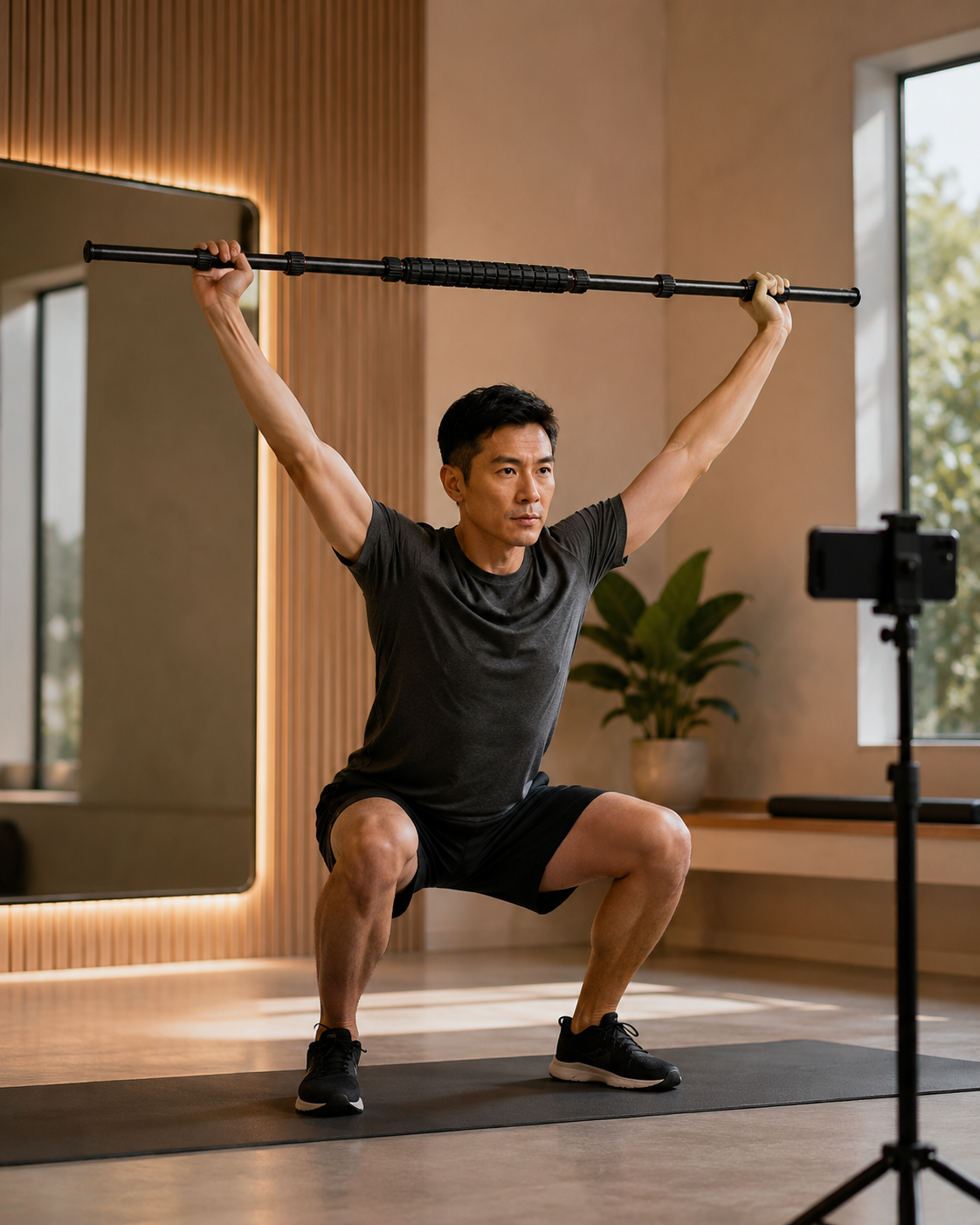 Matte Black RUYI used for a movement assessment